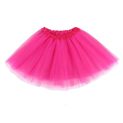 XINXIYAN Hot Pink Tutu for Women 5 Layers Mardi Gras Outfit Adult Halloween Costume Skirts Dress Party Favor Accessories