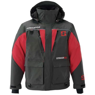 Striker Men Standard Predator Jacket, Charcoal/Red, Small