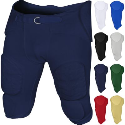 Exxact Sports Proline Youth Integrated Football Pants with 7 Flex Pads, Lightweight Football Practice Pants for Protection (YS, Navy Blue)