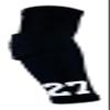 Custom Pick Your Number or Letters Elbow Pad - Moisture Wicking Sports Compression Arm Sleeve (Large Right Arm, Black) view 1