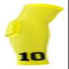 Custom Pick Your Number or Letters Elbow Pad - Moisture Wicking Sports Compression Arm Sleeve (Medium Right Arm, Yellow) view 1