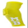 Custom Pick Your Number or Letters Elbow Pad - Moisture Wicking Sports Compression Arm Sleeve (Medium Right Arm, Yellow) view 2