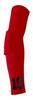 Custom Pick Your Number or Letters Elbow Pad - Moisture Wicking Sports Compression Arm Sleeve (Medium Left Arm, Red) view 1