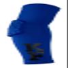 Custom Pick Your Number or Letters Elbow Pad - Moisture Wicking Sports Compression Arm Sleeve (Medium Right Arm, Blue) view 2