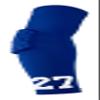 Custom Pick Your Number or Letters Elbow Pad - Moisture Wicking Sports Compression Arm Sleeve (Medium Right Arm, Blue) view 3