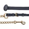 Billy Royal Flat Leather Show Lead | Color Black | Unrivaled Durability & Comfort | Ideal for Equestrian Enthusiasts | Extra-Long with Hand Stop view 3