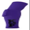 Custom Pick Your Number or Letters Elbow Pad - Moisture Wicking Sports Compression Arm Sleeve (Small Right Arm, Purple) view 2