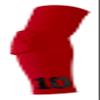 Custom Pick Your Number or Letters Elbow Pad - Moisture Wicking Sports Compression Arm Sleeve (Medium Right Arm, Red) view 1