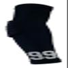 Custom Pick Your Number or Letters Elbow Pad - Moisture Wicking Sports Compression Arm Sleeve (Small Left Arm, Black) view 2