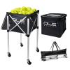 OLE ANDIGO Tennis Ball Hopper Ball Cart, Can Hold 165 Balls Tennis Basket, Foldable and Disassembled Comes Pickleball Hopper with Storage Bag,Suitable for Tennis/Pickleball/Baseball/Softball view 1