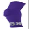 Custom Pick Your Number or Letters Elbow Pad - Moisture Wicking Sports Compression Arm Sleeve (Large Right Arm, Purple) view 2