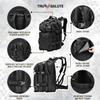 Tru Salute 45L Military Black Tactical Backpack Large Army 3 Day Pack Molle Bug out Bag Rucksack Backpack Military Black view 3