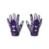 Under Armour Men's F8 Football Gloves , (500) / Purple / Metallic Silver , Small view 1