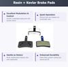 2 Pairs Bike Brake Pads Resin for Tektro Dorado, HD-E710, Clarks Vx863c, D40.11, R1, 130S, DBT1E. view 2
