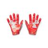 Under Armour Men's F8 Football Gloves , (860) / Dark Orange / Metallic Silver , Large view 2