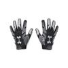 Under Armour Men's F8 Football Gloves , (001) / Black / Metallic Silver , XX-Large view 1