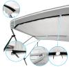 Savvycraft 4 Bow Bimini Replacement Top Canvas Cover 4 Bow 96" L 61"-66" W White Color view 3