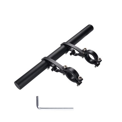 Yizhet Bike Handlebar Extension, Aluminum Alloy Bicycle Handlebar Extender Multifunction Double Bike Handlebar Bracket Extender for Holding Bicycle Speedometer, GPS, Phone Mount Holder(20cm)