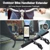 Yizhet Bike Handlebar Extension, Aluminum Alloy Bicycle Handlebar Extender Multifunction Double Bike Handlebar Bracket Extender for Holding Bicycle Speedometer, GPS, Phone Mount Holder(20cm) view 4