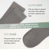 SERISIMPLE Viscose Bamboo Kids Crew Socks School Anti Odor Socks for Boys Girls Uniform Light Weight Flat Seam Socks 5 Pairs (Dark Gray, Large) view 3