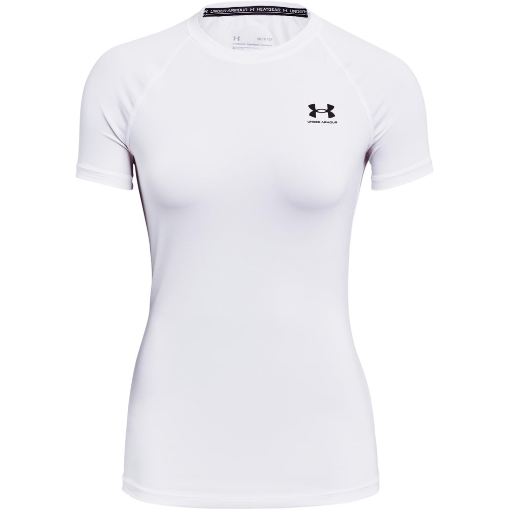 Under Armour Women's HeatGear Compression Short-Sleeve T-Shirt, White (100)/White, Small