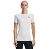 Under Armour Women's HeatGear Compression Short-Sleeve T-Shirt, White (100)/White, Small view 2