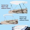Savvycraft 4 Bow Bimini Replacement Top Canvas Cover 4 Bow 96" L 79"-84" W White Color view 2