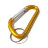 Gadgets Collection 3" Aluminum Carabiner D-Ring Keychain Key Ring Spring Loaded Key Chain Clip Snap Hook (Yellow, 100) view 1