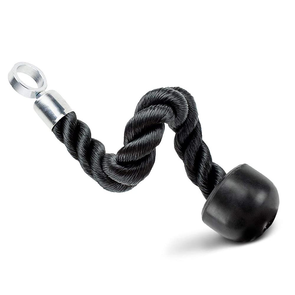 LKP Single Tricep Rope LAT Pull Down Bicep Rope Cable Machine Attachment for Fitness Workout Cable Attachment Home Gym Press Down Accessori