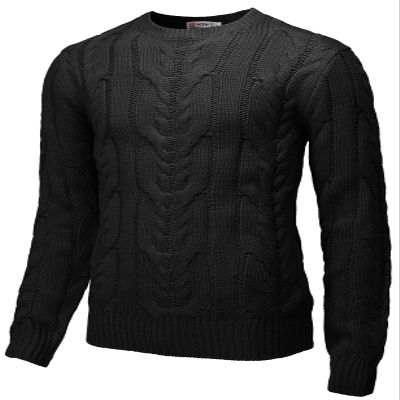 H2H Mens Casual Slim Fit Pullover Sweaters Knitted Long Sleeve Basic Designed Black US S/Asia M (CMOSWL078)