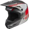 Youth Kinetic Drift Helmet Charcoal/LITE Grey/RED Youth Large view 1