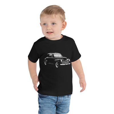 1947 Coupe Black Antique Classic Car Graphic T-Shirt | Vintage Car Enthusiast Gift | Toddler