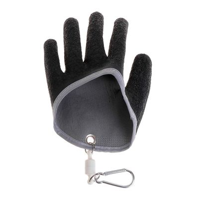 HELYZQ Fishing Gloves Non Slip Latex Glove with Magnet Release Fish Grab Anti Skid Capture Safety Portable Outdoor Fishing Professional Tackle Universal Breathable Left/Right Hand