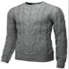 H2H Mens Casual Slim Fit Pullover Sweaters Knitted Long Sleeve Basic Designed Gray US XL/Asia 2XL (CMOSWL078) view 1