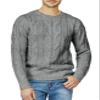 H2H Mens Casual Slim Fit Pullover Sweaters Knitted Long Sleeve Basic Designed Gray US XL/Asia 2XL (CMOSWL078) view 2