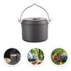 FAVOMOTO Camping Cookware Set 1pc Picnic Pot Aluminum Oxide Cooking Pot Folding Handle Backpacking Gear view 2
