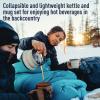 Sea to Summit X-Pot Collapsible Kettle and Mug Set for Backpacking and Camping, Sand/Rust view 3