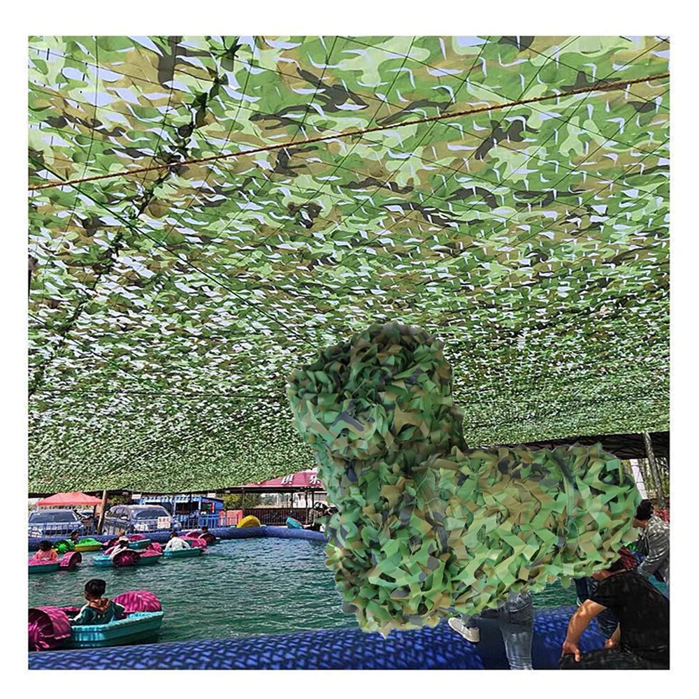ASDQWER Camouflage Net,Military Camo Netting, Camouflage Tarp Mesh Net, Lightweight Waterproof for Sunshade,Canopy,Party Decoration,Hunting Blind and Car Vehicle Cover,2 * 4m(6.56 * 13.12ft)