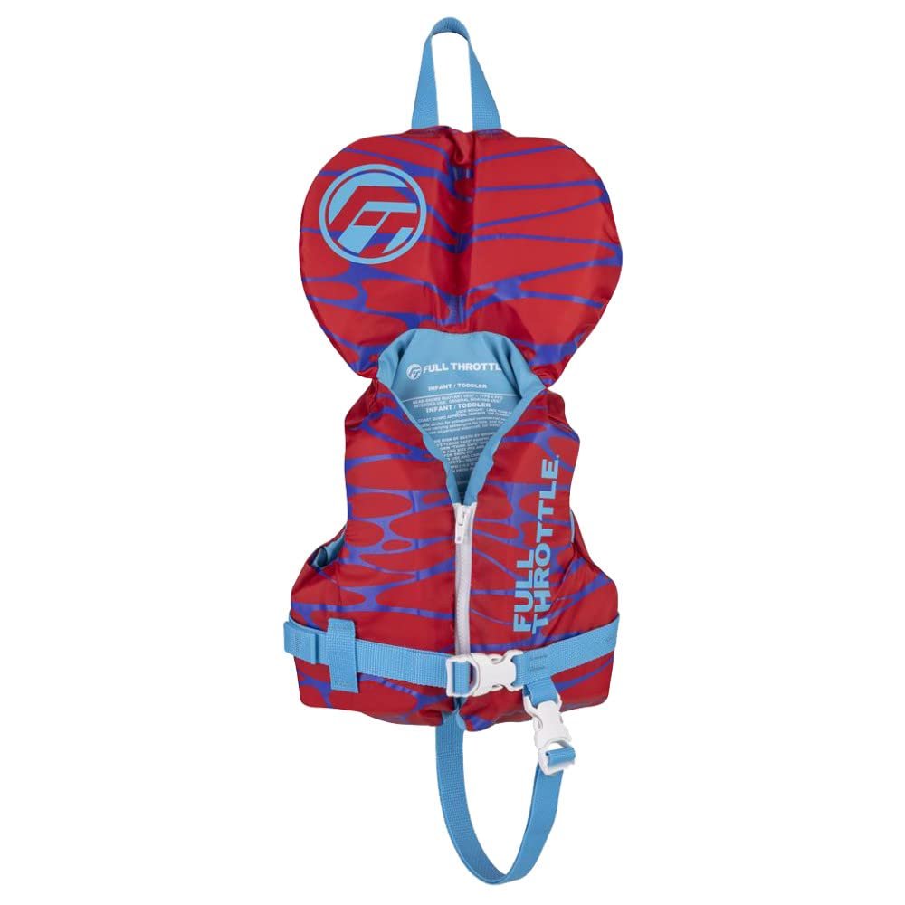 Full Throttle Infant Nylon Life Jacket, Red