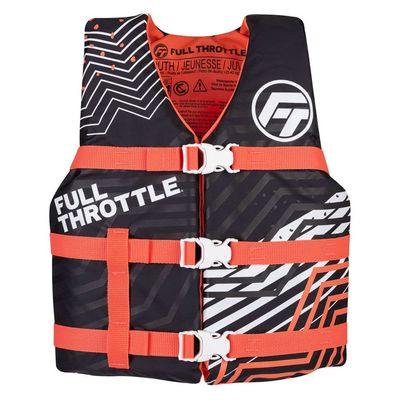 Full Throttle Youth Nylon Life Jacket, Pink