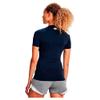 Under Armour Women's HeatGear Compression Short-Sleeve T-Shirt, Midnight Navy (410)/White, XX-Large view 2