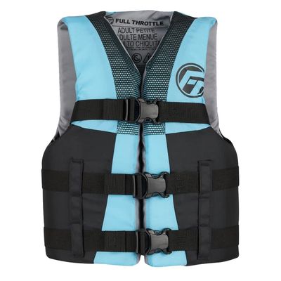 Full Throttle Teen Nylon Life Jacket, Aqua