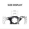140/160/180/203mm Bicycle Disc Brake Rotor with 6 Bolts Fit for Road Bike,Mountain Bike,MTB,BMX,Gold,203MM view 3