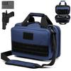DBTAC Gun Case Bag XS | Tactical 1~2 Pistol Bag Firearm Shooting Case with Lockable Zipper for Shooting Range Outdoor Hunting | US Flag Patch + Universal Holster Included (Urban Blue) view 1