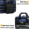 DBTAC Gun Case Bag XS | Tactical 1~2 Pistol Bag Firearm Shooting Case with Lockable Zipper for Shooting Range Outdoor Hunting | US Flag Patch + Universal Holster Included (Urban Blue) view 3
