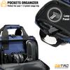 DBTAC Gun Case Bag XS | Tactical 1~2 Pistol Bag Firearm Shooting Case with Lockable Zipper for Shooting Range Outdoor Hunting | US Flag Patch + Universal Holster Included (Urban Blue) view 4