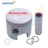 OVERSEE 2704-826191T4 Piston Kit Std for Mercury Outboard Motor 75-90-100HP L3 L4 Pro14470 Mariner 65-125 Hp view 2