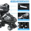 SZHZS Kids Roller Skates for Boys Girls Children Beginners, 4 Sizes Adjustable Roller Skates for Youth Big Kids for Outdoor Indoor Sports view 3