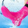 N\U Diving Socks 3mm Neoprene Beach Water Socks, Surfing Thermal Flexible Kayaking Anti Slip Wetsuit Boots for Rafting Snorkeling Swim Sailing for Youth Men Women(2 Pairs) (Rose Red, L) view 2