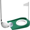 Estink Plastic Putting Cup, Practice Training Aids with Adjustable Hole White Flag Putter Green Regulation Cup view 1